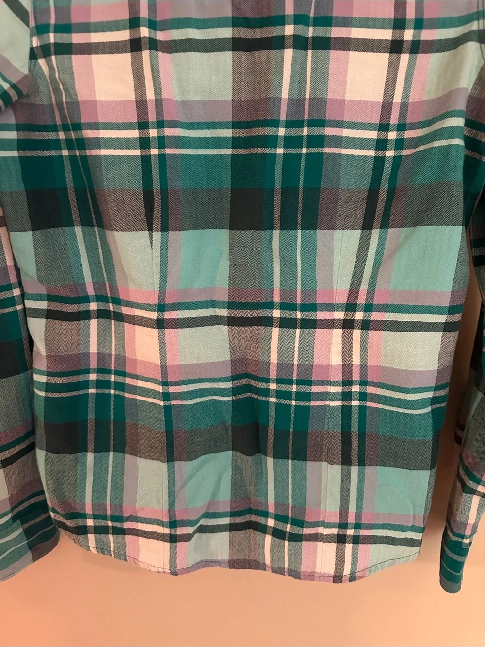 Women’s The North Face Herringbone Check Plaid Button Down Flannel Shirt